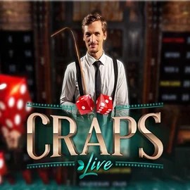 Live Craps logo – Live Casino by Evolution at Oscar Spin Casino